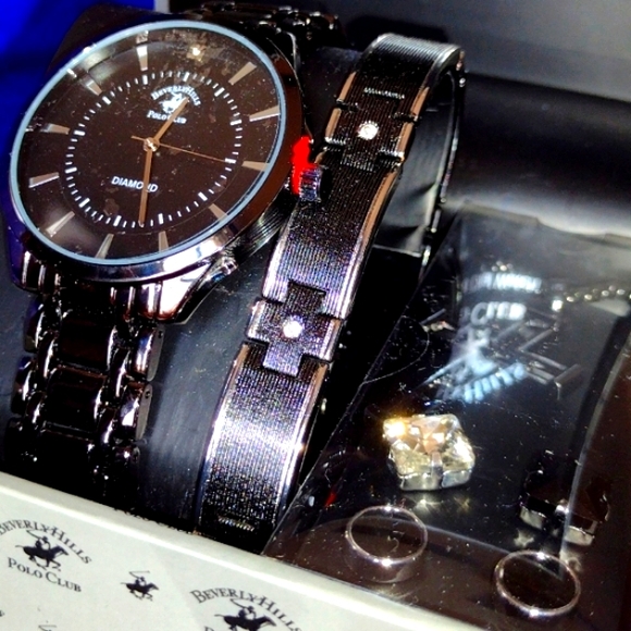 Beverly Hills Polo Club Other - Polo Club Japanese Movement ⌚ Bracelet Cross Cuff